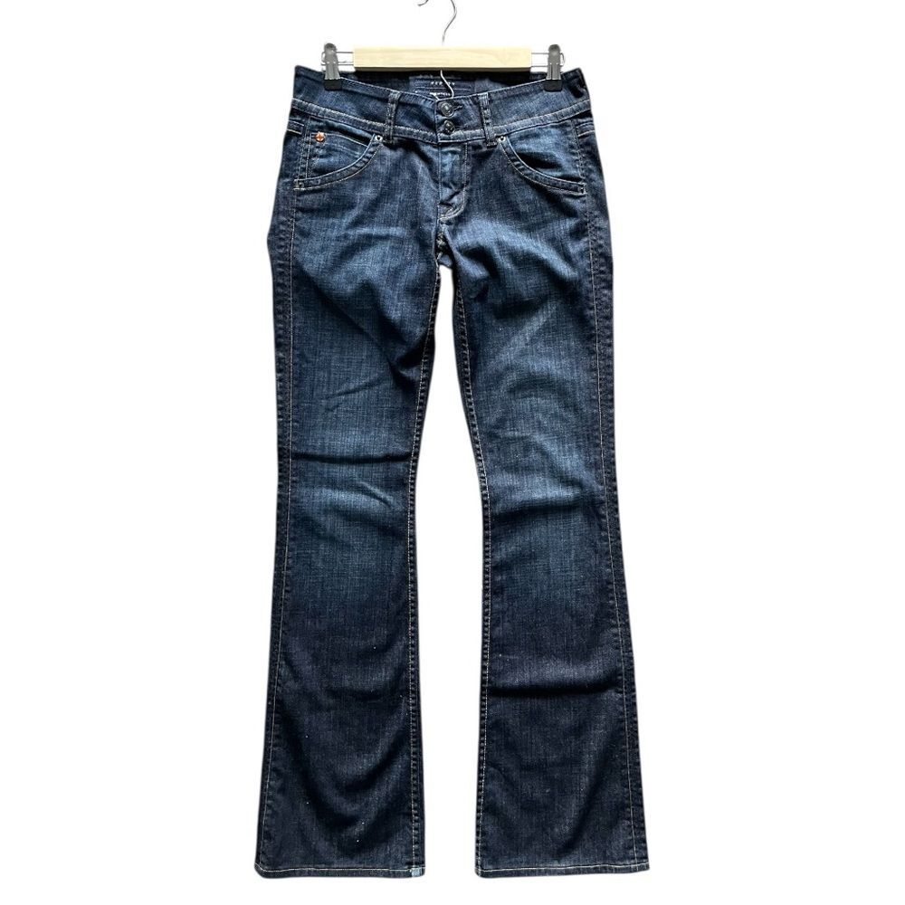 Hudson Jeans Women’s 27 Dark Wash W170DHA Signature Flap Cotton Blend U.S. Made